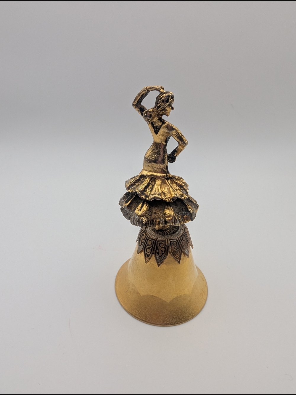Decorative Brass Flamingo Dancer Bell
